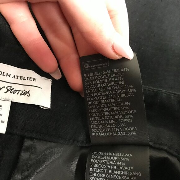 STOCKHOLM ATELIER & OTHER STORIES ~Linen blend shorts - Picture 4 of 4